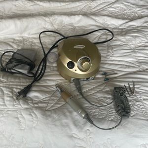 Pro Nail Drill w/foot pedal + 6 bits
